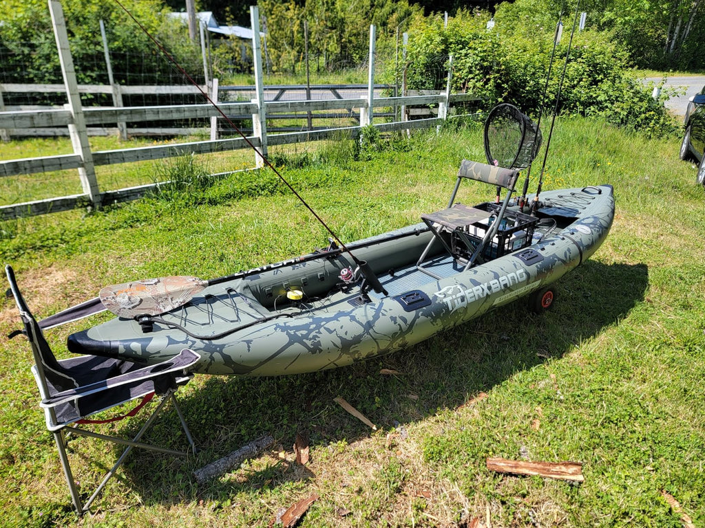 12 ft Inflatable SUP Kayak Set with Detachable Seat for Fishing Touring