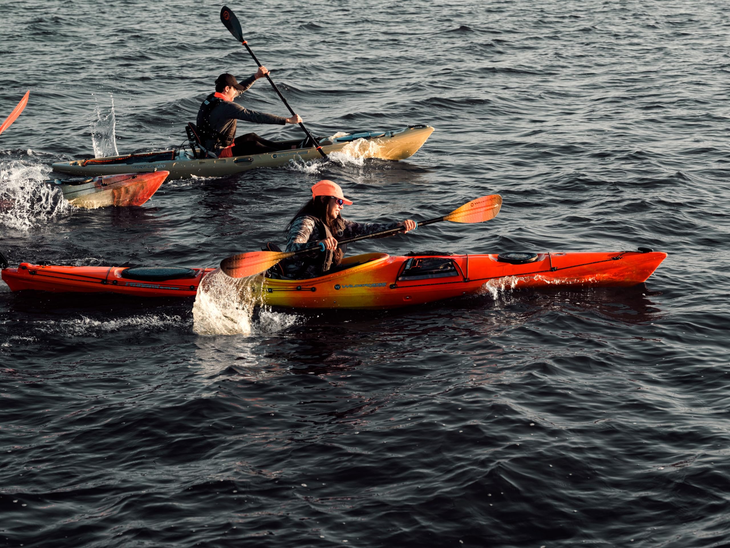 14 ft Sit Inside Touring Kayak with Storage and Comfort Seating