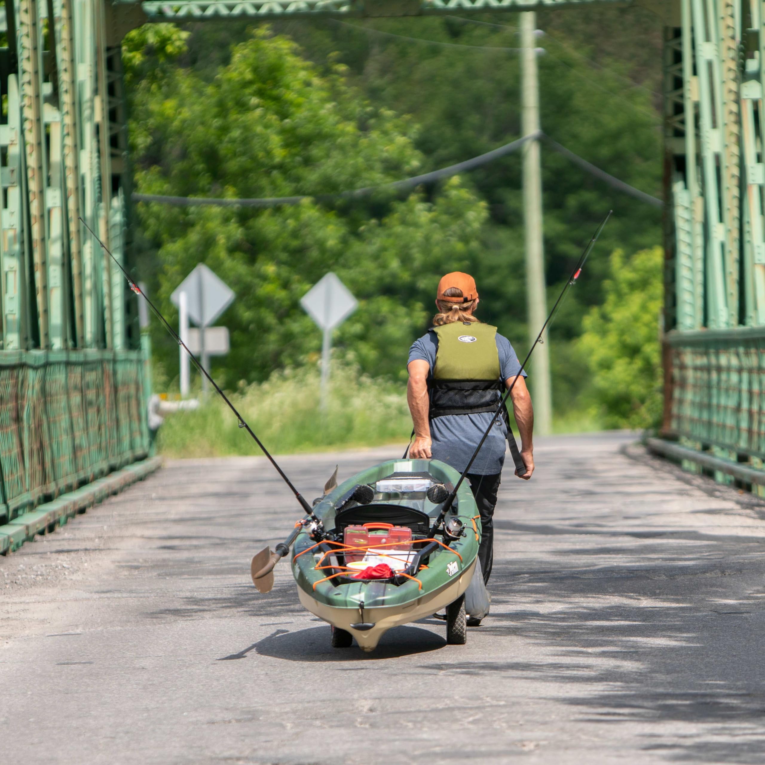 Lightweight Sit On Top Angler Fishing Kayak with Ergonomic Seat