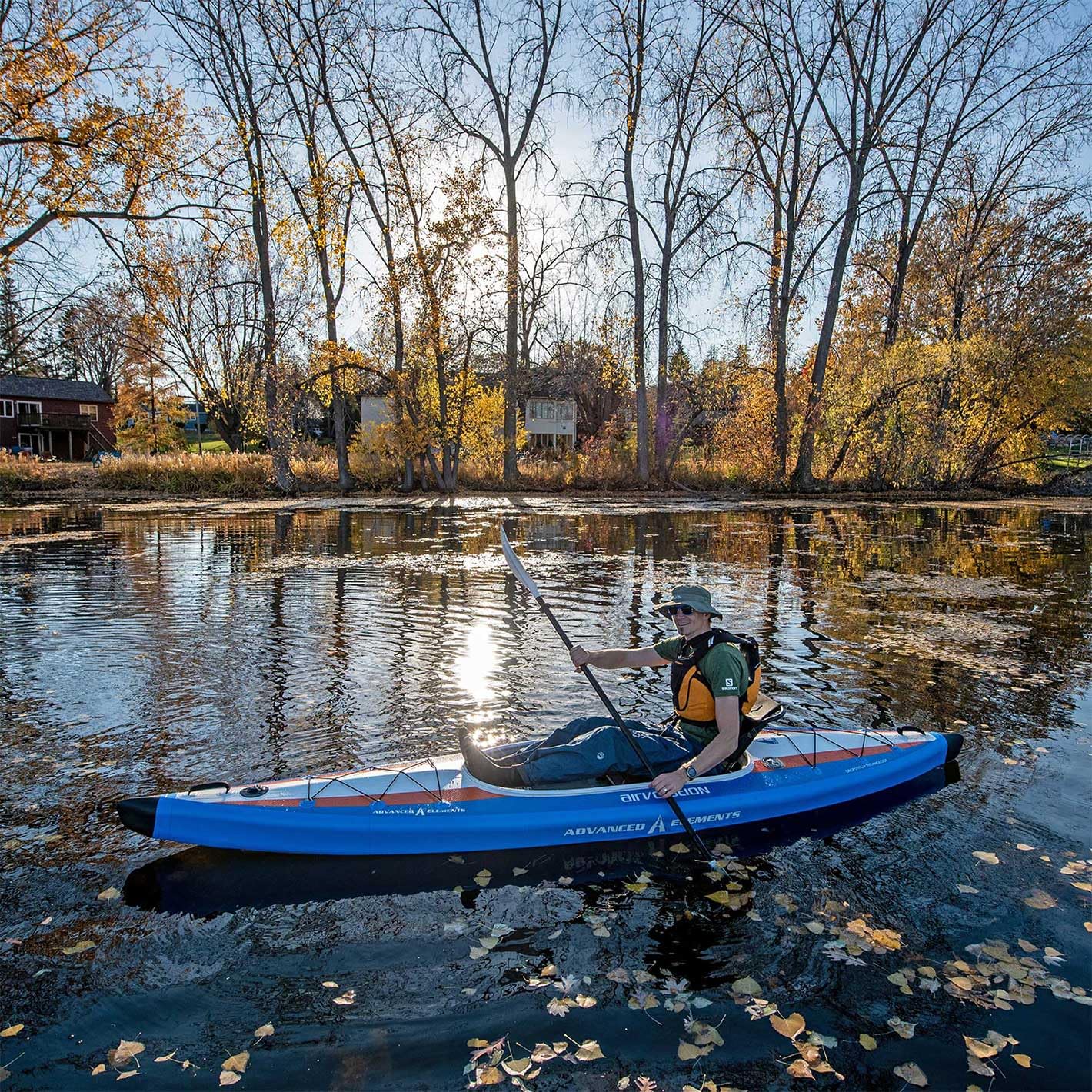 Inflatable Kayak with Roller Bag and Pump