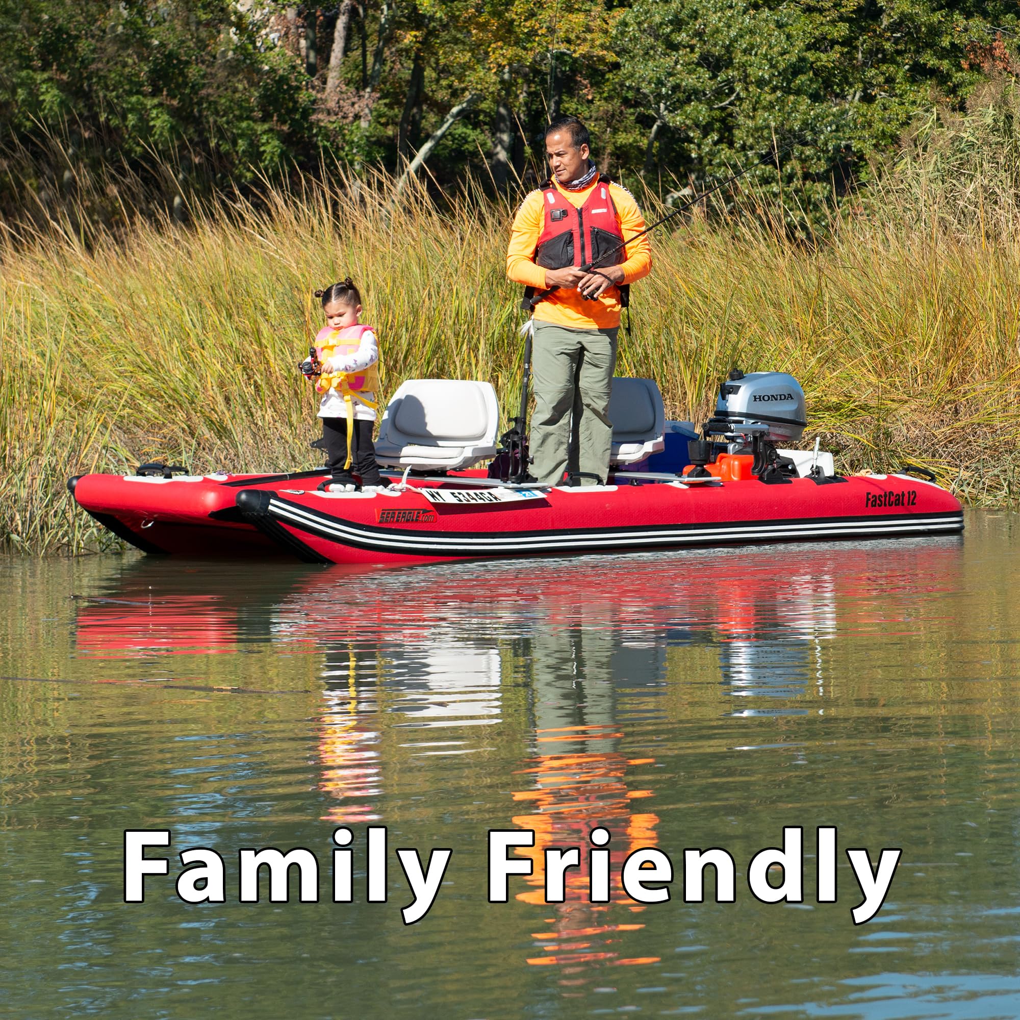 Two to Four Person High Pressure Drop Stitch Inflatable Catamaran Boat
