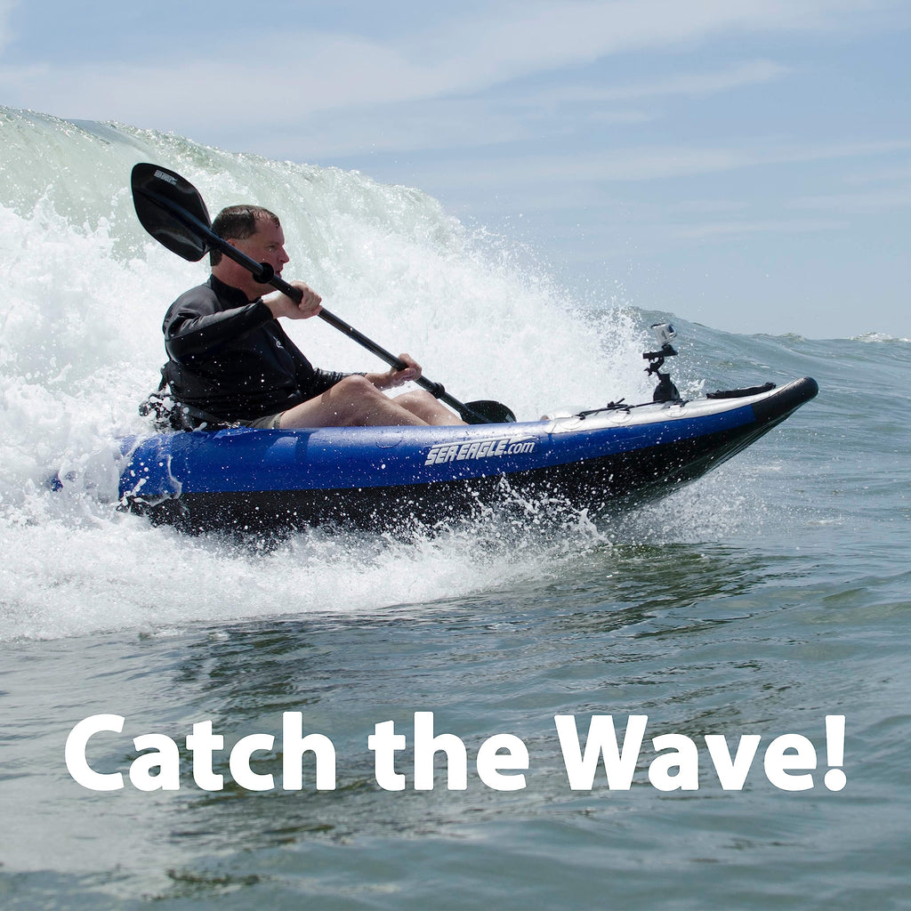 Solo Self Bailing Inflatable Whitewater Kayak Drop Stitch Floor